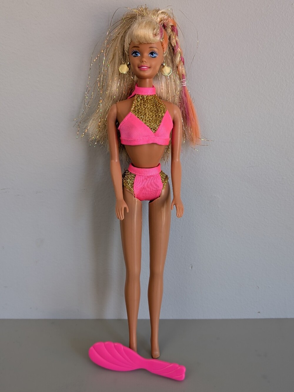 Barbie | Splash 'n Colour Barbie w Brush, Vintage 1996